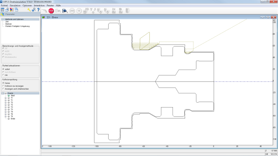 2D Drehsimulation